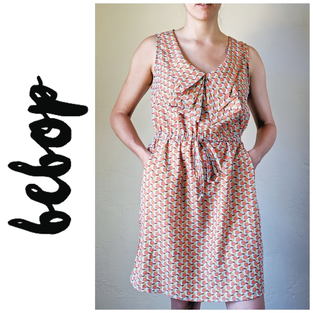 Bebop Apple Print Sheath Dress